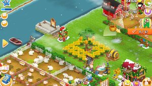 Рутиная работа на ферме -Hay Day.