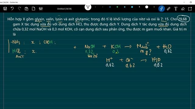 Hỗn hợp X gồm glyxin valin lysin và axit glutamic