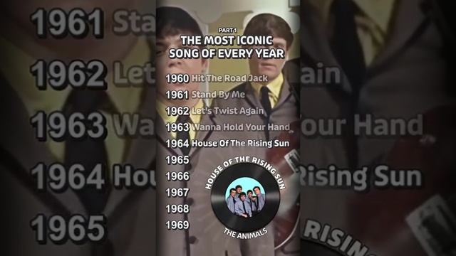 The Most Iconic Song Of Every Year 1960 - 1969✨#shorts