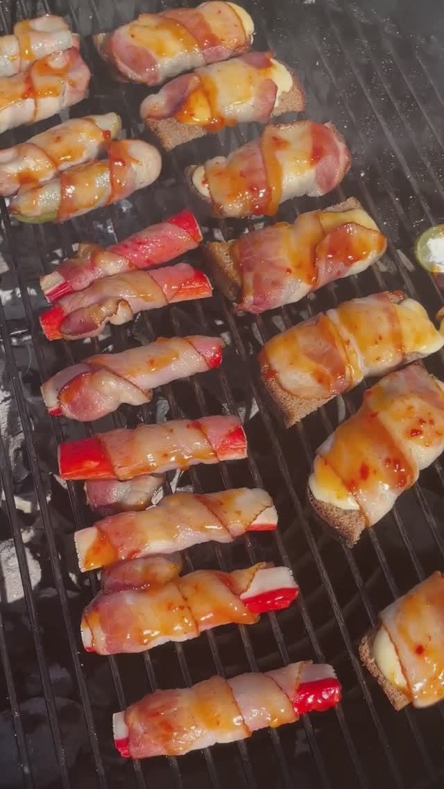 Топовые ЗАКУСКИ на огне #рецепты #гриль #еда #закуска #snacks #shorts #food #bacon #cooking # смотреть онлайн