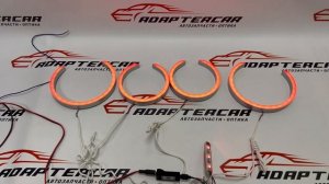 Ангельские глазки BMW X5 E53 1999-2003 дорестайлинг RGB-BT ( Bluetooth+ИК-пульт 16 цветов)