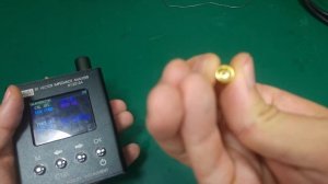 OSL calibration of RF VECTOR IMPEDANCE ANTENNA ANALYZER AAI N1201SA