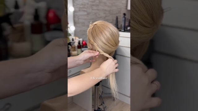 Идея быстрой причёски❤️ #прическа #прическинадлинныеволосы #hairart #hair #barbie #braids #hairdo
