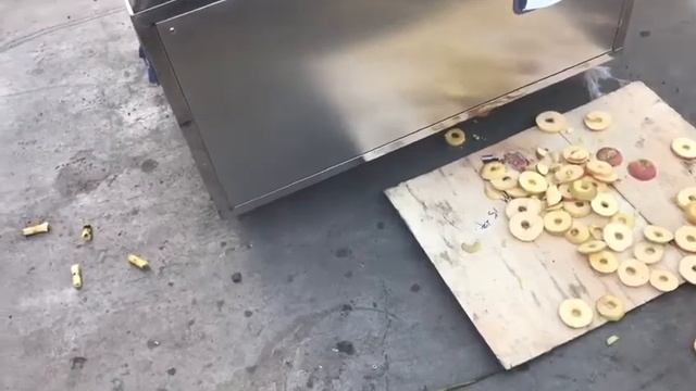 Машина удаления середины и резки на кольца яблок смотреть онлайн