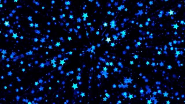 Футаж на хромакее Синие мерцающие звезды, улетающие в черноту смотреть онлайн