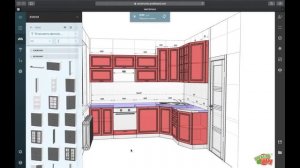 Пример проектирования кухни 9 кв.м