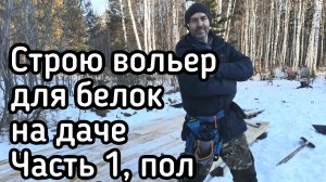 Строю вольер для белок своими руками на даче часть 1, пол. #diy #стройканадаче #дача #вольердлябелок