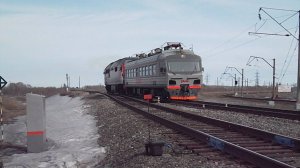 Тепловоз ТЭП70БС-269 с электромотрисой СВ-1М "Алтай".