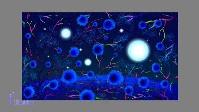 Planet of the blue cobwebs ~ Fantasy ~ Speedpaint in Krita смотреть онлайн