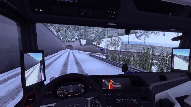 Euro Truck Simulator 2.Покатушки зимой №6.