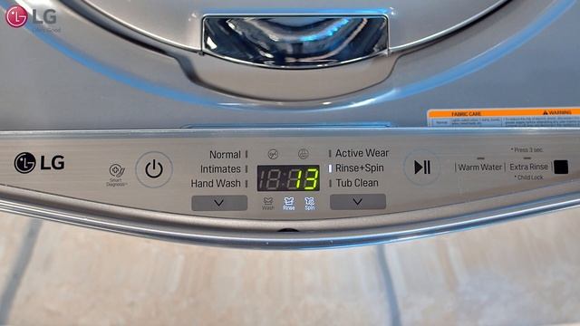 LG SideKick Washer - Wash Cycles 2018 Update