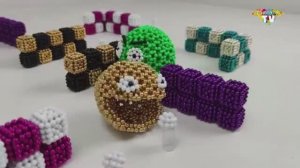 Пакман из магнитных шариков! Магнитные игры