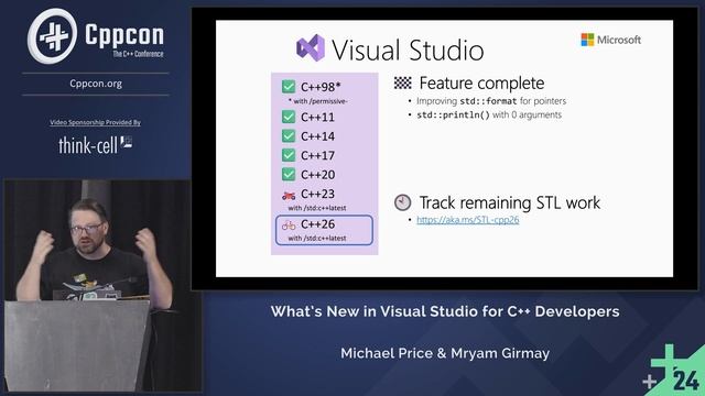 What's New in Visual Studio for C++ Developers - Michael Price & Mryam Girmay - CppCon 2024