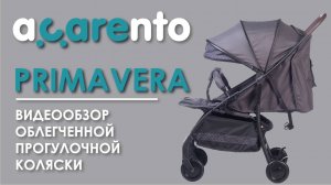Видеообзор облегчённой прогулочной коляски