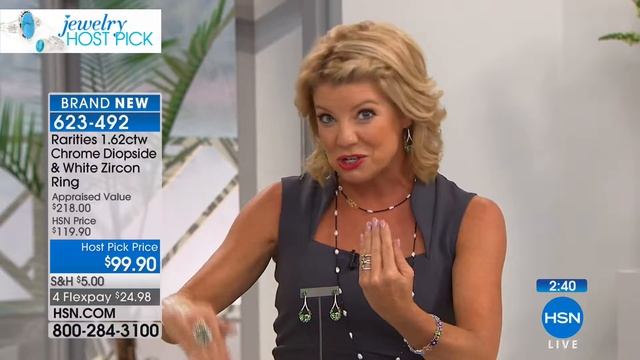 Rarities 1.62ctw Chrome Diopside White Zircon Negative... смотреть онлайн