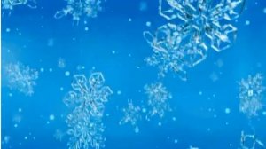 Футаж Хрустальные снежинки