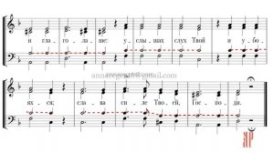 ПОМОЩНИК И ПОКРОВИТЕЛЬ, ирмосы Великого Канона, муз. Д. Бортнянского - Теноровая партия