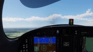 X-Plane 12.1 Lancair Evolution полет по кругу на аэродроме Серёдка