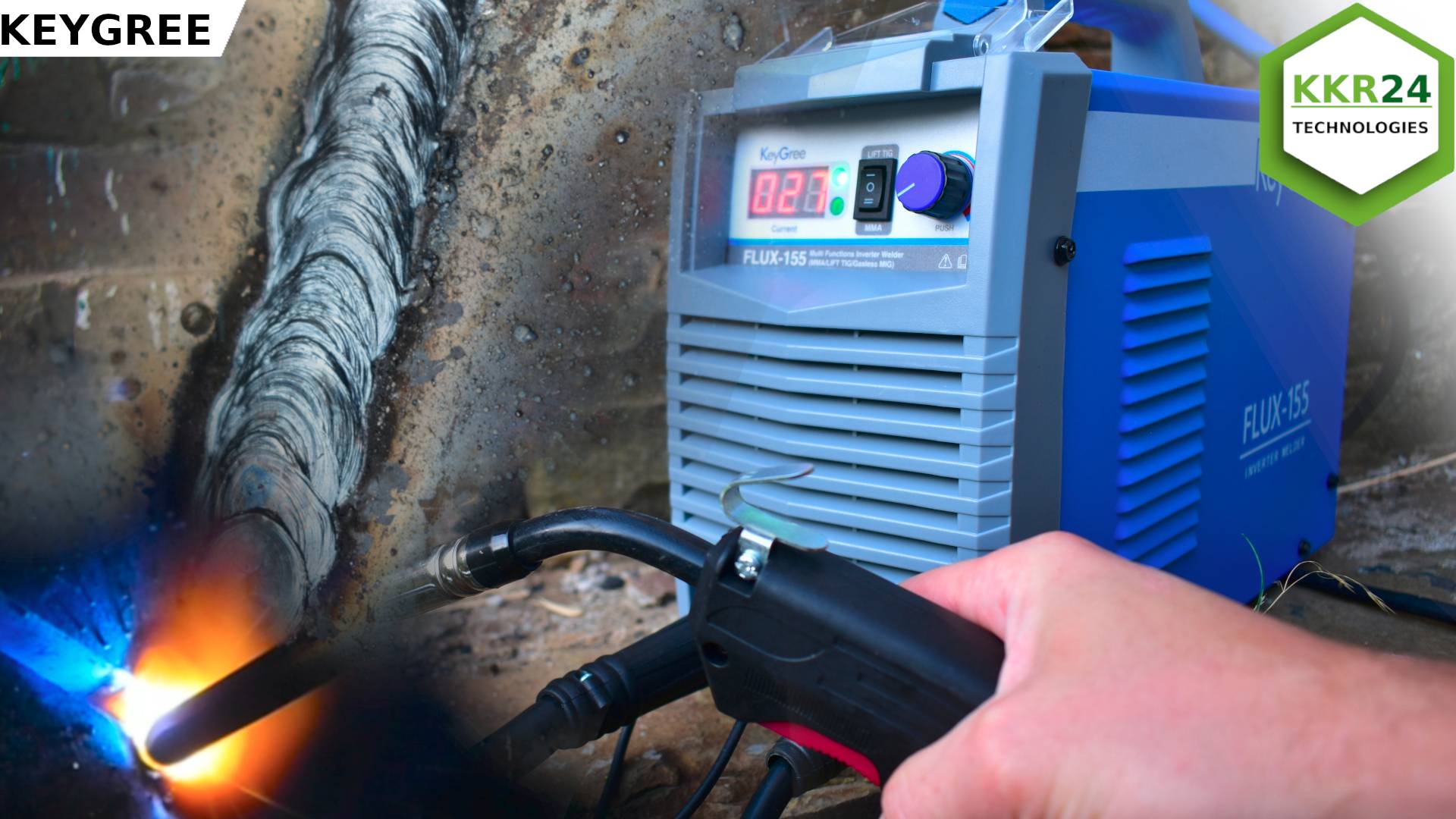 ЖАРИТ по полной!!! Сварочный аппарат Keygree flux-155 Варит только так!!! смотреть онлайн