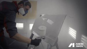 Тест дюзы OBS для краскопульта Anest Iwata WS-400 Pininfarina