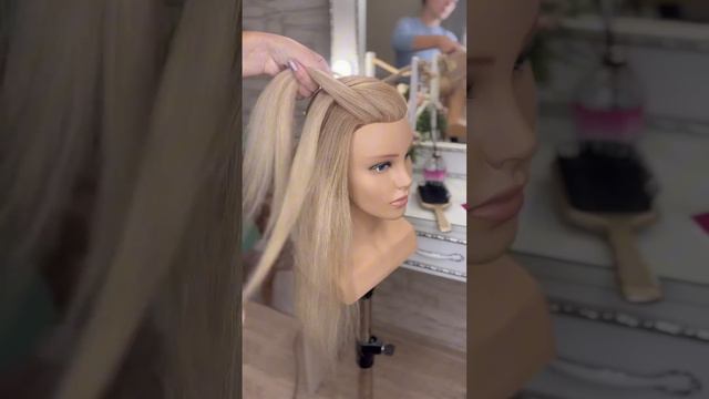 Быстрый пучок ❤️#прическинадлинныеволосы #hairstyle #прически #волосы #hairtutorial #hairtutorial