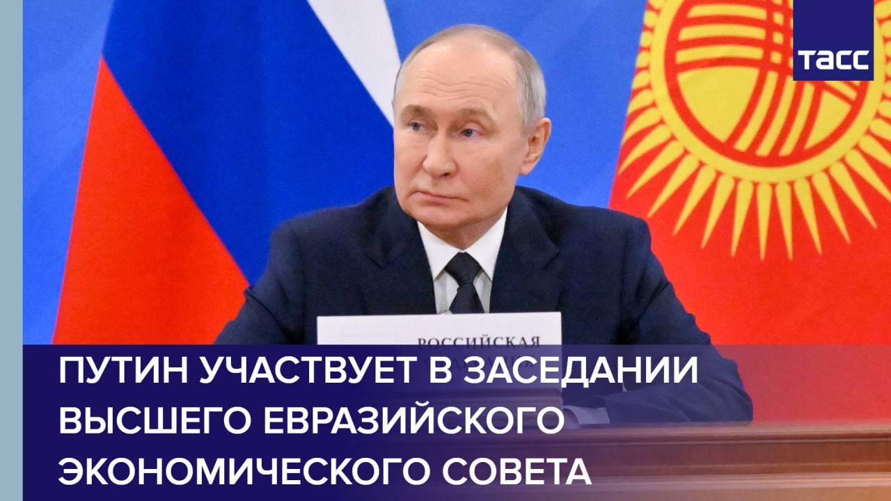 Путин участвует в заседании Высшего Евразийского экономического совета