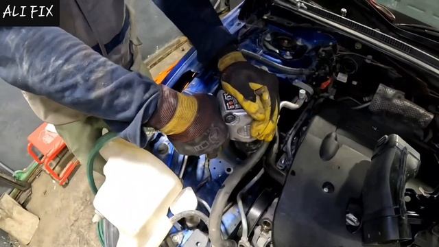 замена подушки двигателя ... митсубиси лансер - Mitsubishi Lancer #подвеска #ходовая