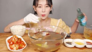 추워지니 뜨끈뜨끈🔥 통골뱅이탕 먹방 Sea Snail (Whelk) Soup  [eating show]mukbang korean food