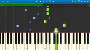 Улыбка - из мультфильма "Крошка Енот" (на пианино Synthesia)