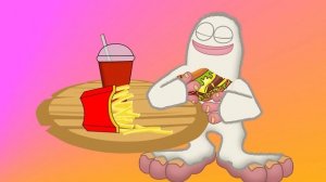 #kvakaanimation Mukbang Animation by Mammott/ Eating Burger and fries