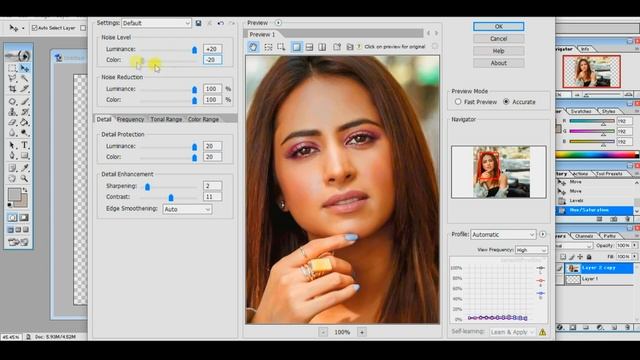 Skin Smoothening in Photoshop 7.0    Professional Photo Editing   Face Smooth Skin Retouching