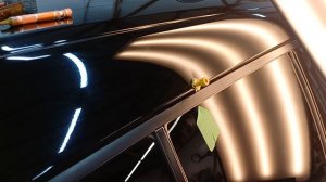 Удаление вмятины на стойке без покраски