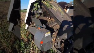 Уборка чеснока японским комбайном