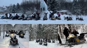 Пермь на снегоходах,Семейный Лайт Выезд,Пермский Виадук  Aodes Yamaha Brp Polaris Stels #ЗапрудКлуб