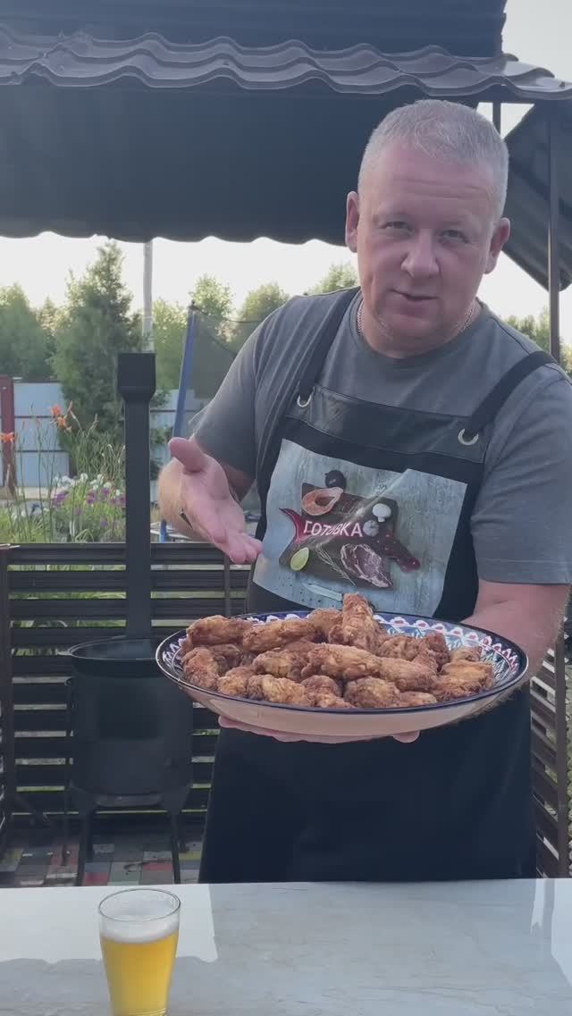 Хрустящие крылышки как в KFC #рецепт #shorts #chicken #kfc#friedchicken #крылышки #крылья#