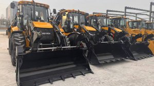 Обзор салона экскаватора погрузчика Shanmon 388Н 2025 года