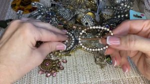 Распаковка винтажного??? бижутерного лома.Сколько всего!!!