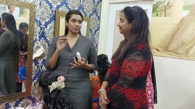 Makeup Practicals -Our student from Singapore | Makeup Artist & Hairstyling Course Feedback. Chenna