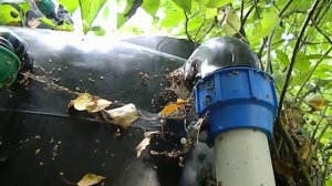 Емкость для полива с циркуляцией воды из пруда