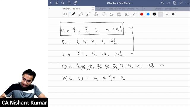 17-Sets, Relations and Functions - Lecture 1 (Mathematics Fast Track) - CA Foundation