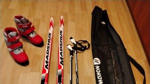 Комплект Лыжи Madshus CT 90 JR coimbi 160см, палки nordway 115см, чехол nordway и ботинки kids 36р