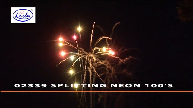 Splitting Neon - Lidu - Lesli vuurwerk - Vuurwerkbieb.nl