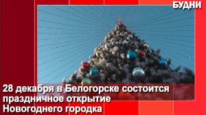 28 декабря состоится открытие «Новогоднего городка»