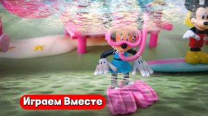 Играем в игрушки из мультика Микки Маус ! Подводные приключения ! Видео для детей