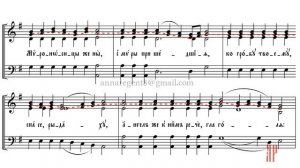 Ангельский собор (тропари по Непорочных) напев Оптиной пустыни - Альтовая партия