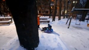 Декабрь 24, радуемся снегу.