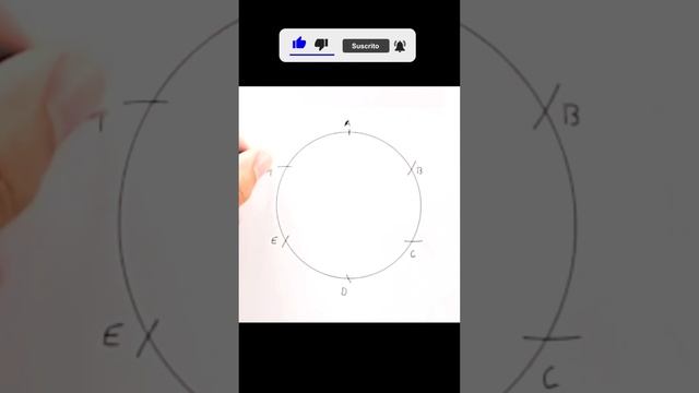 Hexágono regular inscrito en una circunferencia