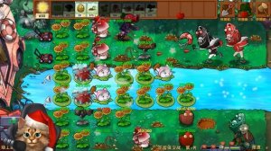 Растения против Зомби - мини игра у бассейна  Plants vs Zombies Fusion #39 ПвЗ PvZ Весёлый Кот