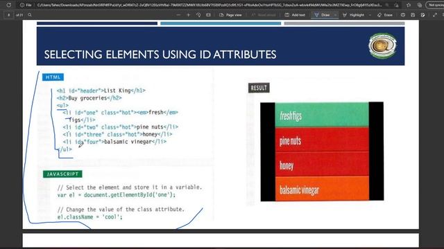 web design and programming | JavaScript   Document Object Model | TaherGo