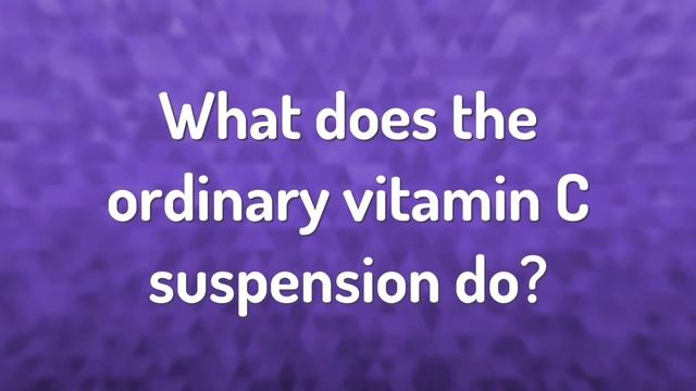 Can I use the ordinary vitamin C suspension with niacinamide? смотреть онлайн